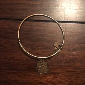Alex and ani paw print gold bracelet